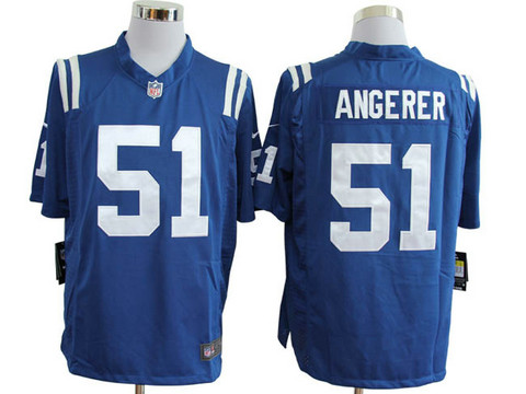 nfl Blue Authentic Game jerseys Indianapolis Colts 51 Angerer